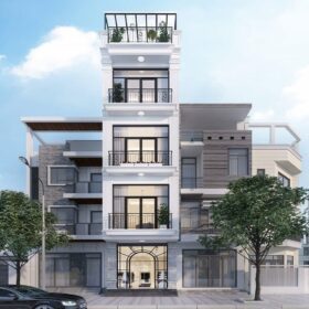 Thi công xây dựng phần thô nhà phố 5 tầng 5.5×14.5m tại Quận Thanh Xuân