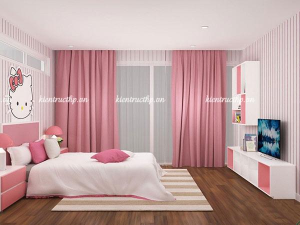 Ảnh 39 - Phòng ngủ màu hồng và trắng