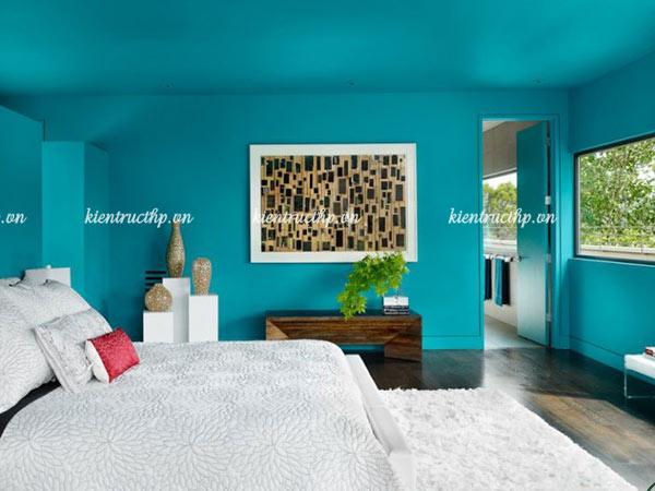 Ảnh 16 - Phòng ngủ màu xanh ngọc bích