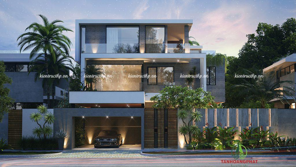 Biệt thự 3 tầng Hiện đại sang trọng